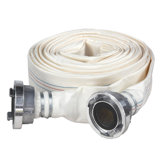Feuerwehrschlauch, 2" (DN-50), 20 m, mit Storz-Kupplungen
